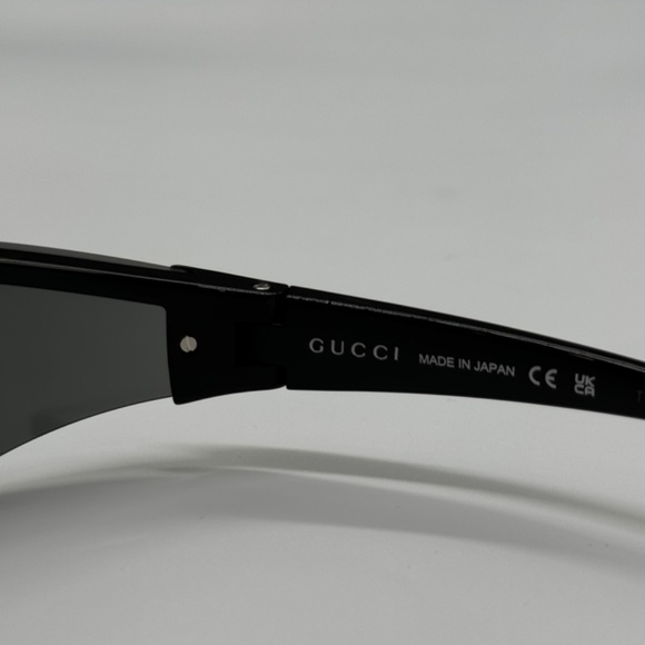 NEW GG1651S 001 GUCCI BLACK GREY GEOMETRIC UNISEX GUCCI SUNGLASSES - Picture 10 of 12